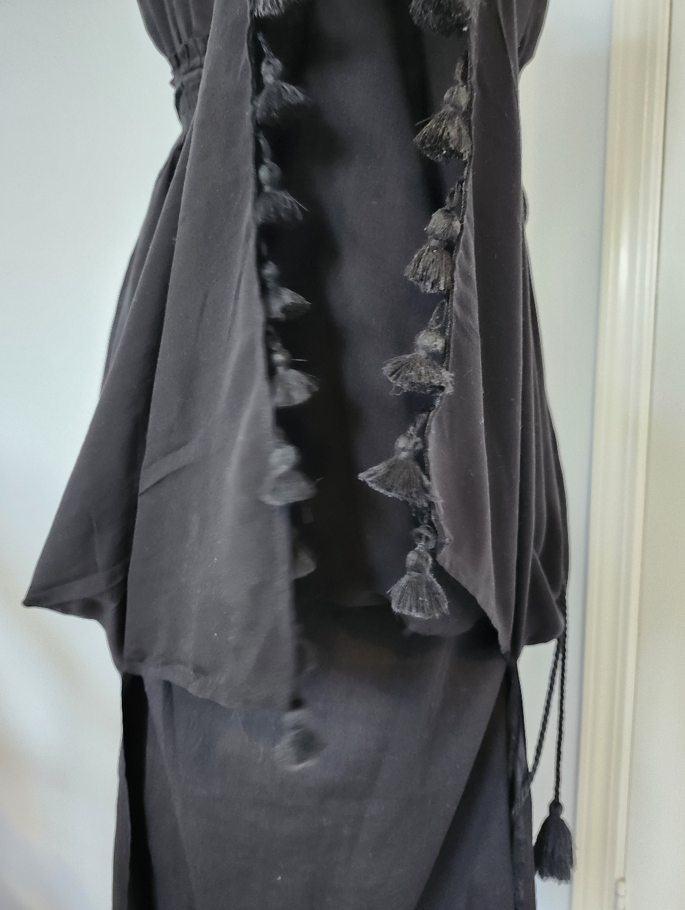 Club Monaco Black Elastic Midi Dres 00 size - Picture 6 of 12